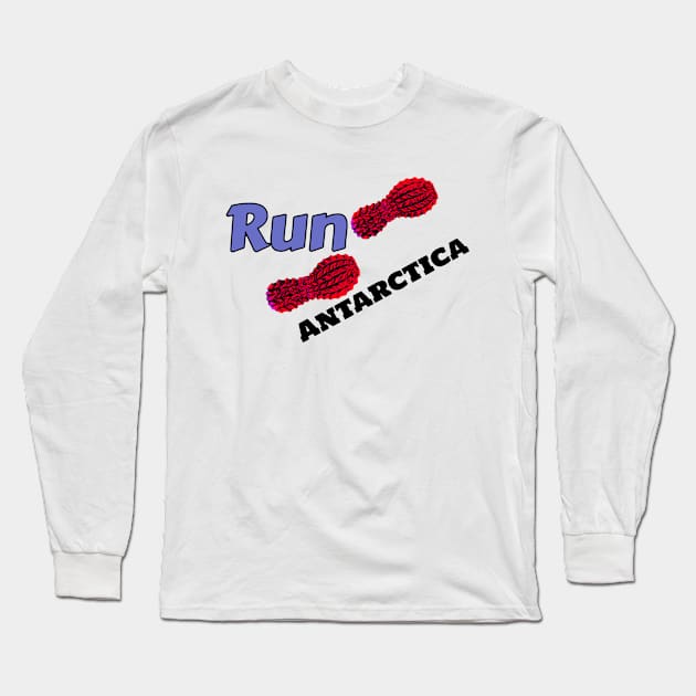 Hot Feet Run Antarctica Long Sleeve T-Shirt by L'Appel du Vide Designs by Danielle Canonico